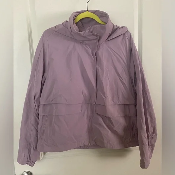 Lululemon Women’s Always Effortless Jacket Zip Up AEJ Dusty Rose Size 12 - Picture 4 of 12